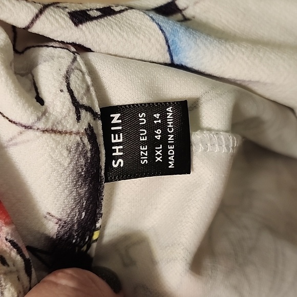 Graffiti print white blazer 2x - Picture 5 of 5